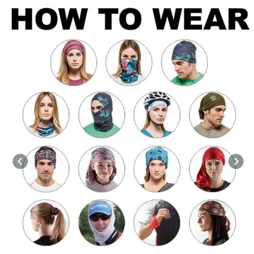 2/$18 Flag Print Face Mask Tube Neck Cover Bandana